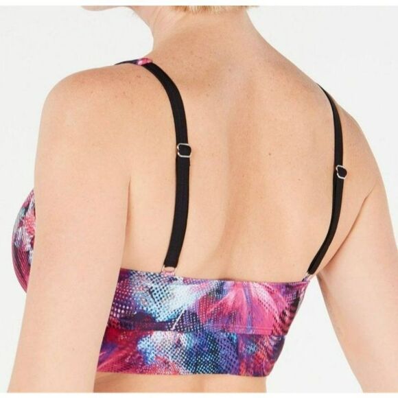 Go by Gossip Floral Molded Multicolor Bra Swim Bikini Top Size L - Picture 7 of 11